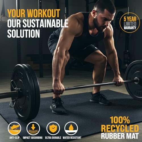 Recycled Rubber Exercise Mat D178