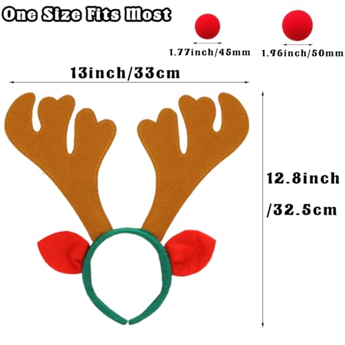 12 PCS Christmas Reindeer Antlers Headband P866798