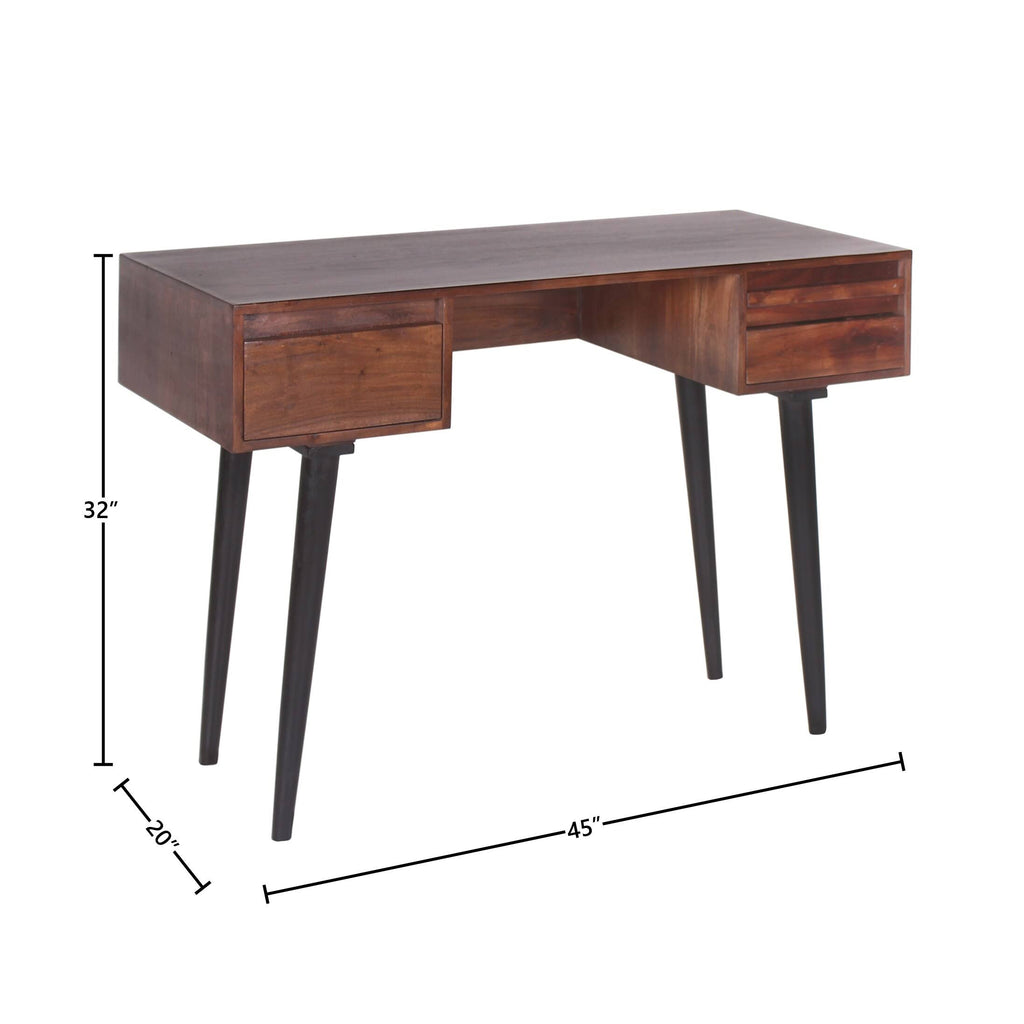 3 Drawer Mango Wood Desk K9332