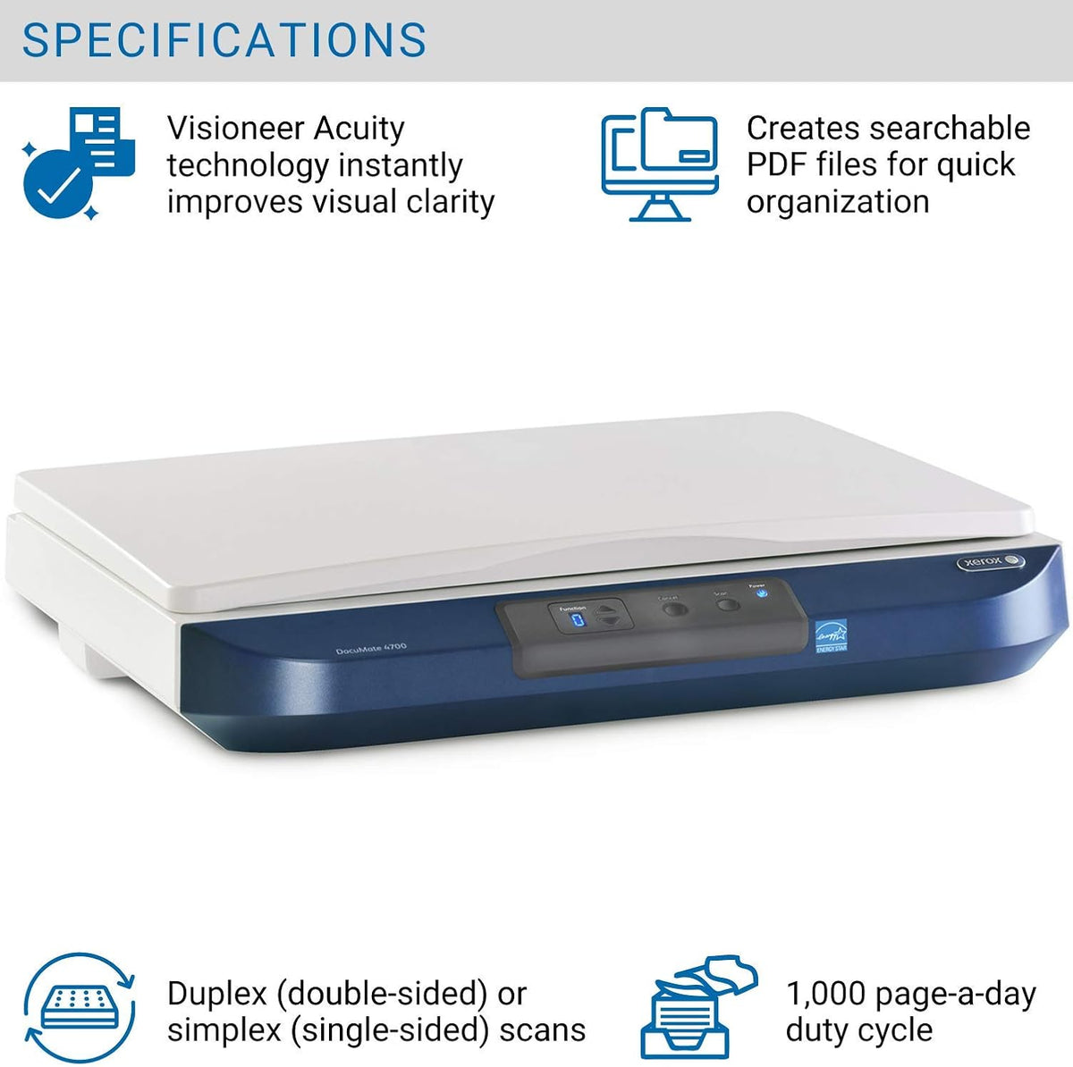 Color Document Flatbed Scanner Y596400