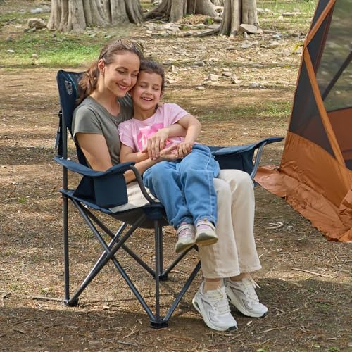 Oversized Heavy Duty Folding Camping Chair with Cup Holder W7331