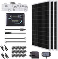 300 Watts 12 Volts Monocrystalline Solar RV Kit with 30A PWM Charge Controller O932588