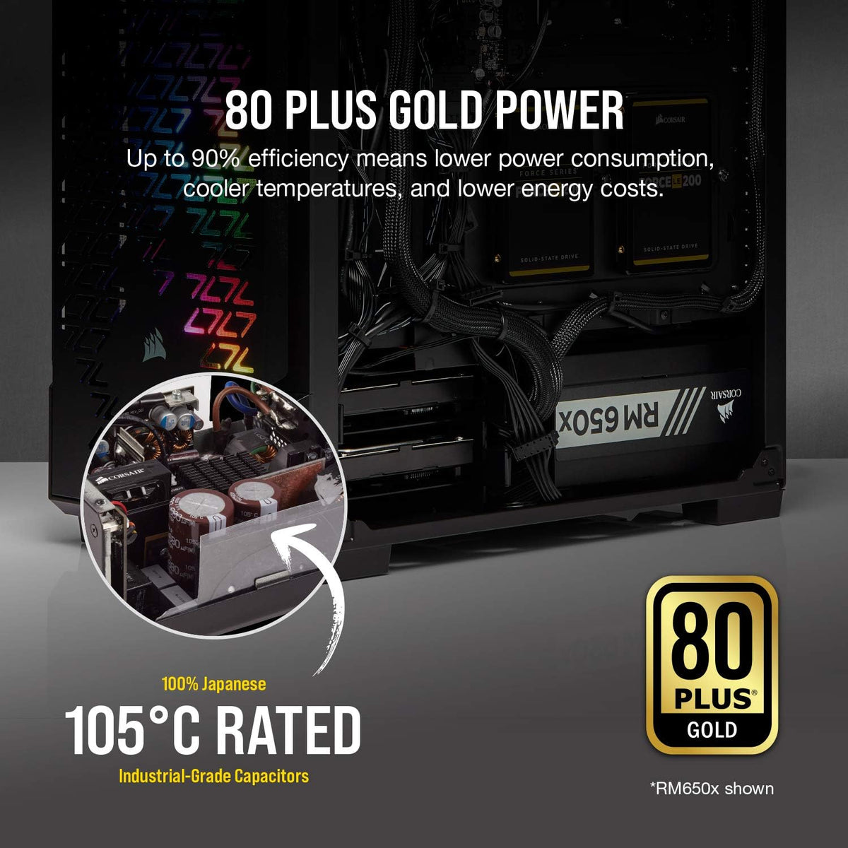 750 Watt 80+ Gold Fully Modular Power Supply H297689