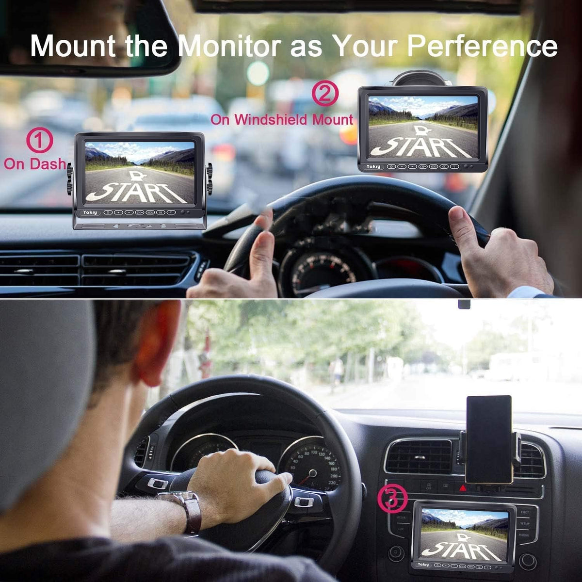 Wireless HD 1080P RV Backup Camera with 7 Inch Monitor F981385
