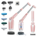 Electric Spin Scrubber with 8 Brush Heads and Long Handle M43630