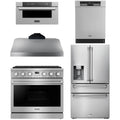 36 Gas Range, Range Hood, Refrigerator, Dishwasher and Microwave L1598