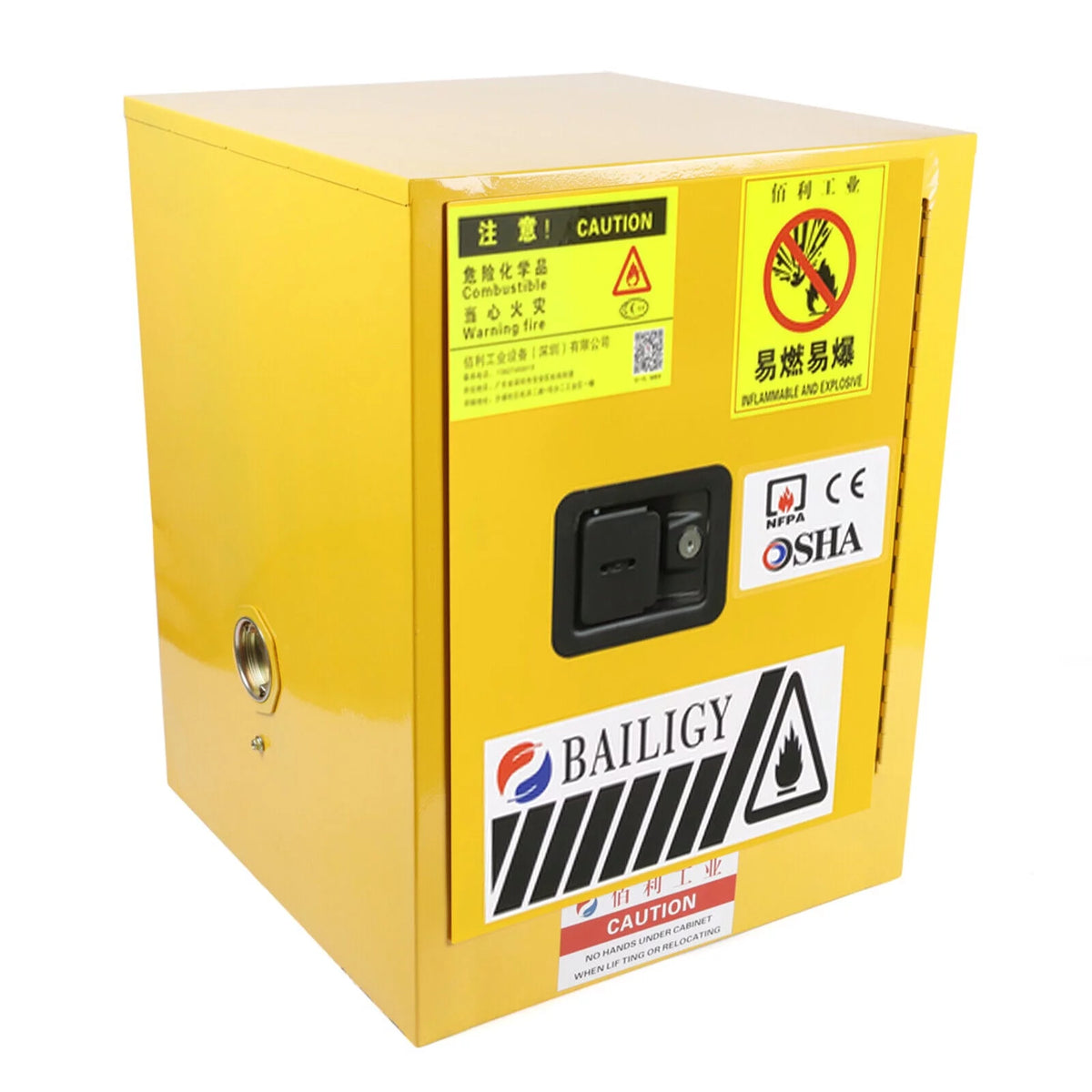 Flammable Liquid Storage Cabinet 4 Gallon Yellow V5647