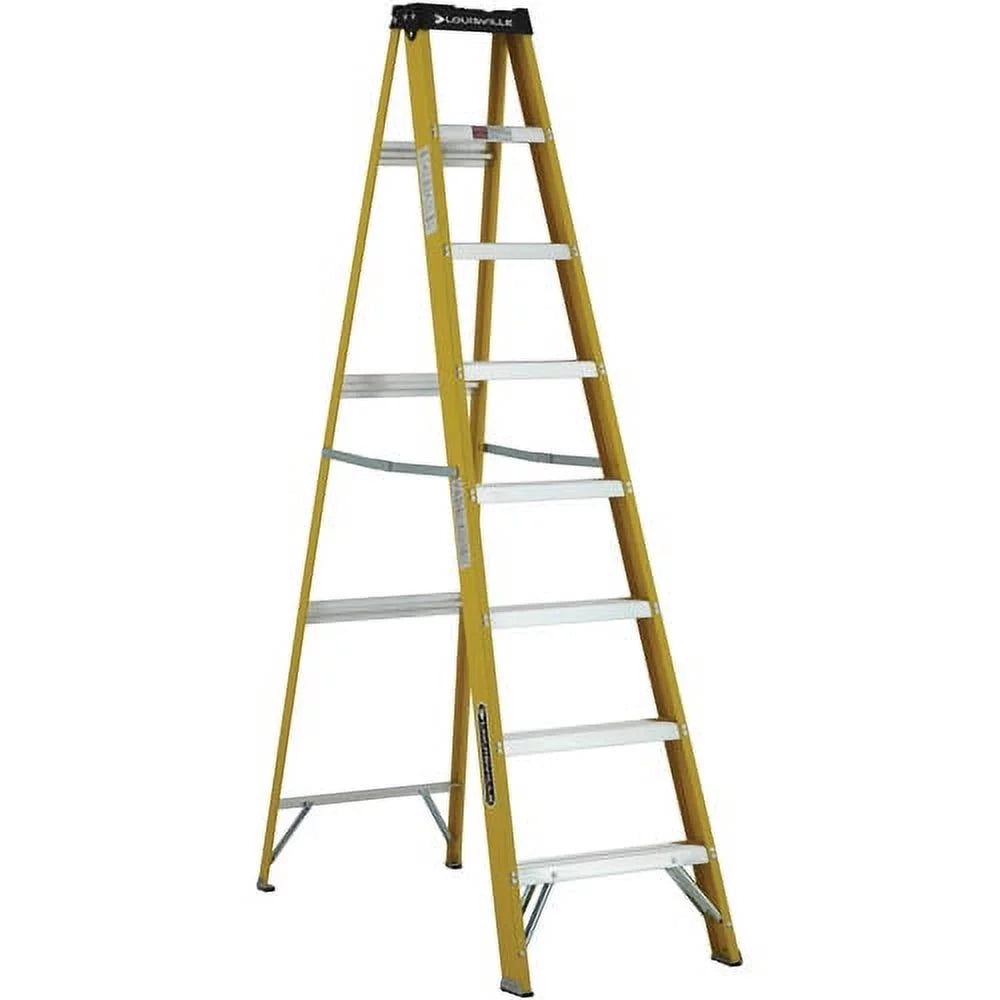 8' Fiberglass Step Ladder, 250-lb Capacity S87891