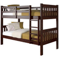 Twin Over Twin Solid Wood Bunk Bed Y29996
