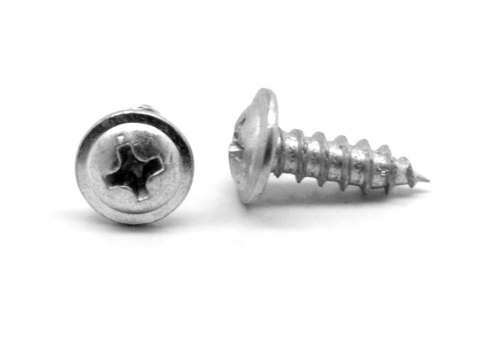 #8-18 x 1 1/4 Phillips Round Washer Head Sheet Metal Screw D2610