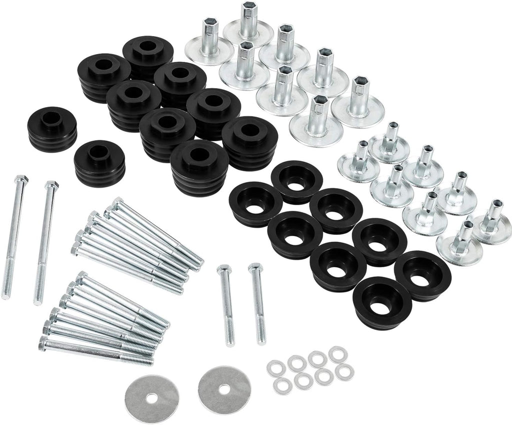 Ford Body Mount Bushing Kit with Steel Sleeves & Hardware H28566