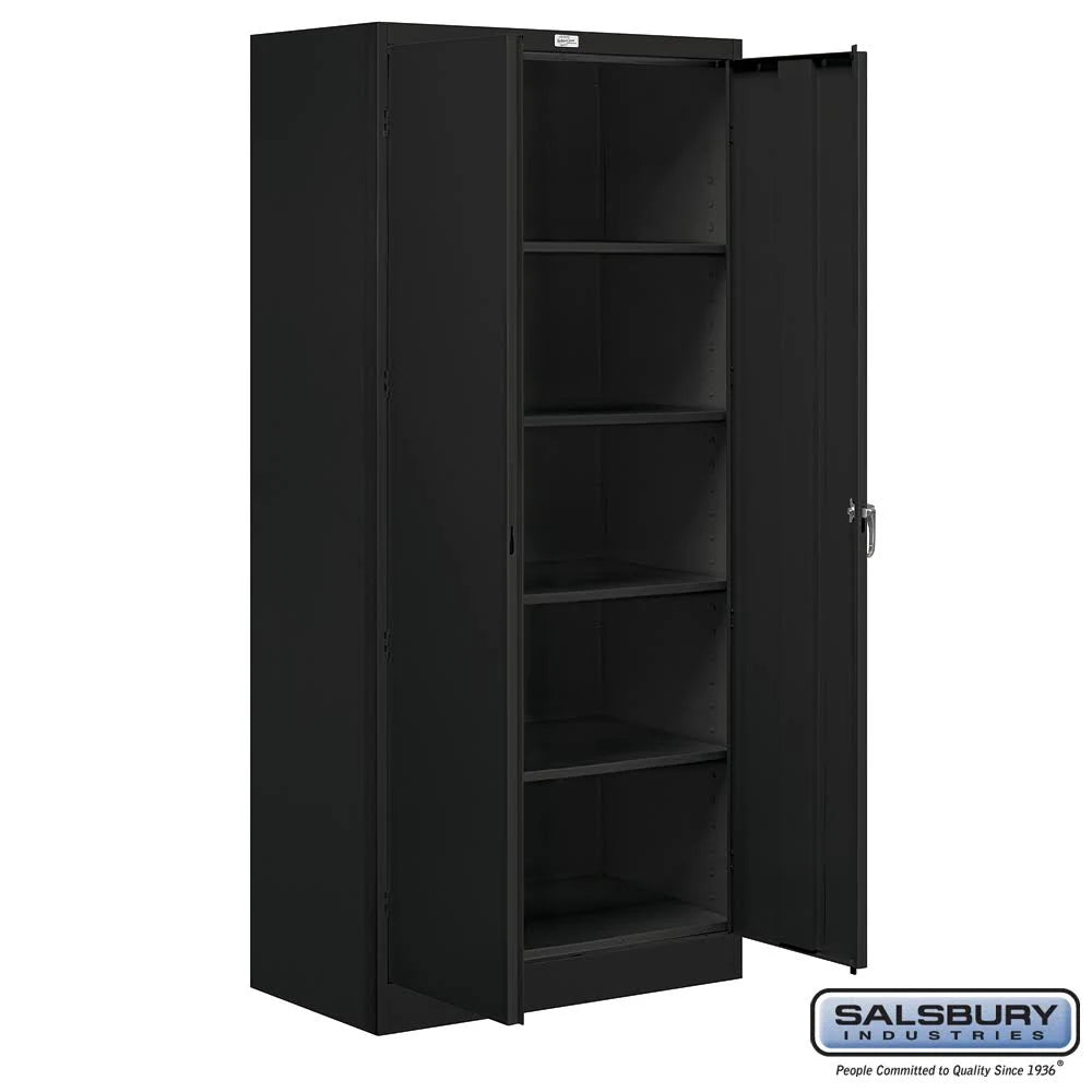 78 in. H x 18 in. D Black Storage Cabinet C786611