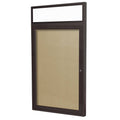 Bronze Alum Frame Enclosed Vinyl Bulletin Board N44383