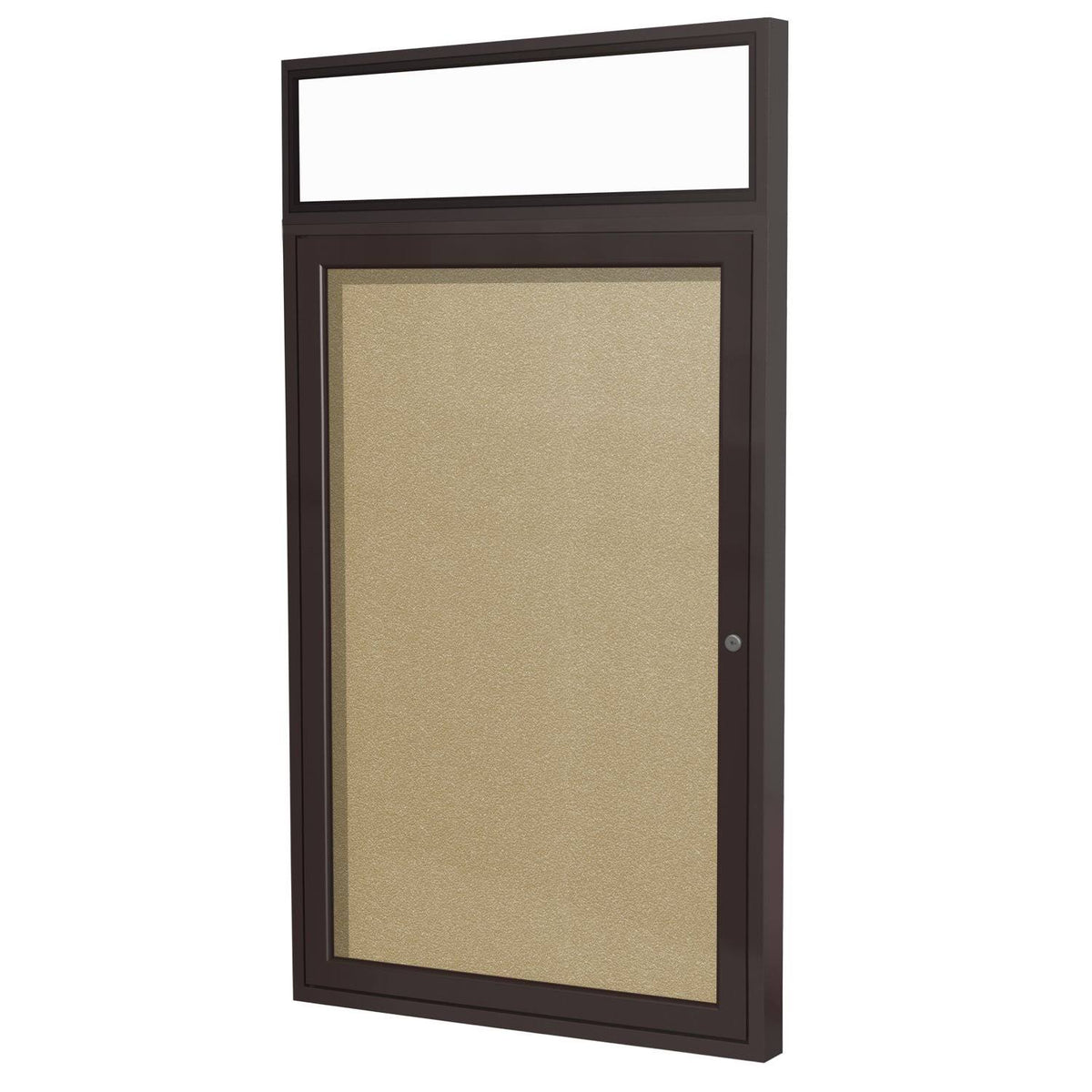 Bronze Alum Frame Enclosed Vinyl Bulletin Board N44383