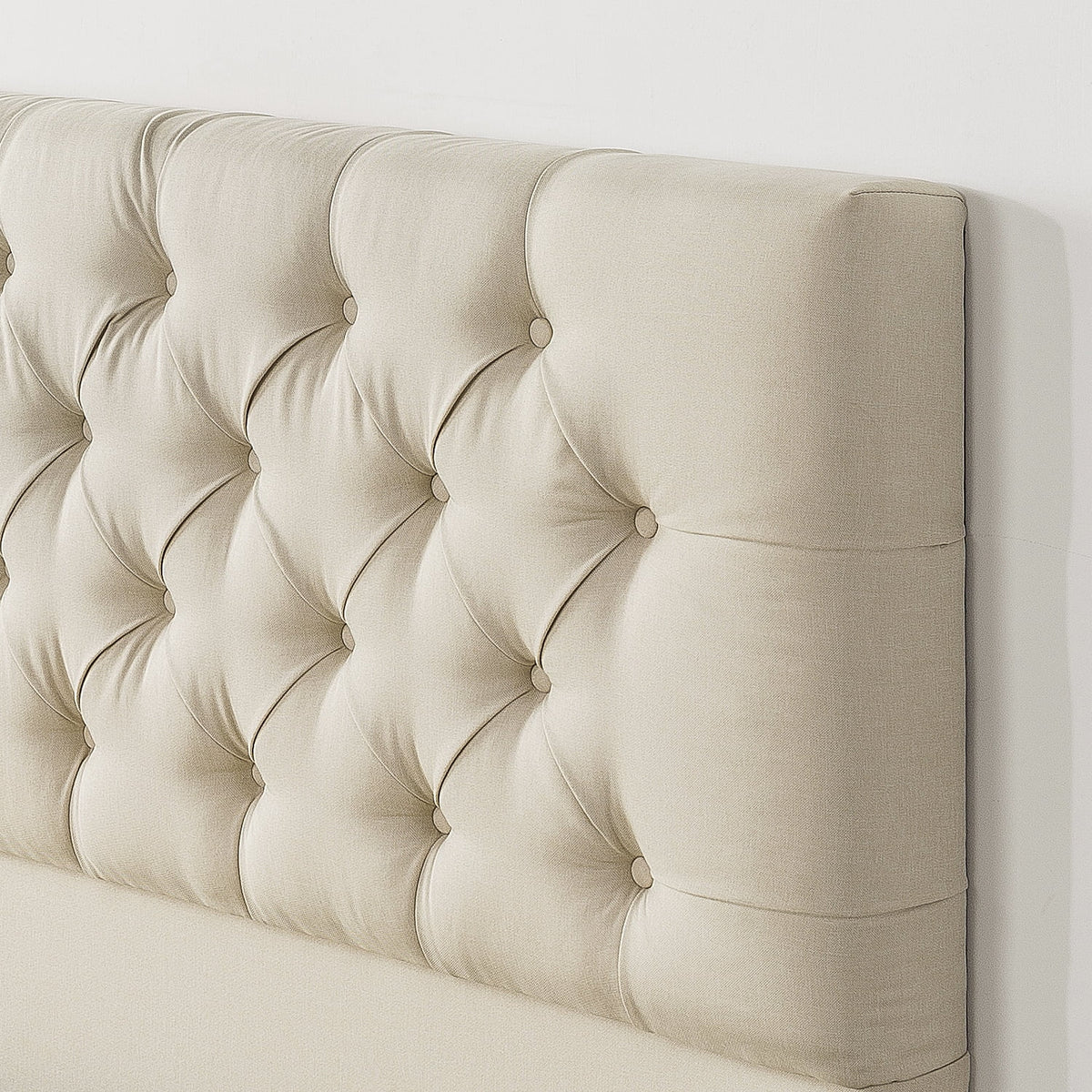 Queen Upholstered Platform Bed Frame E124