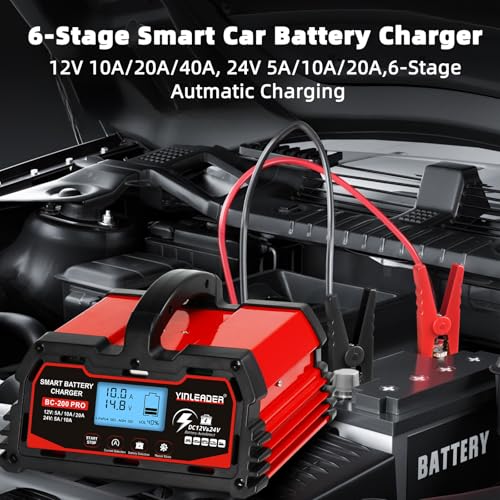 40A 12V/24V Lead Acid LiFePO4 Battery Charger L155