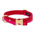 Red Pink Colorblock Dog Collar L588