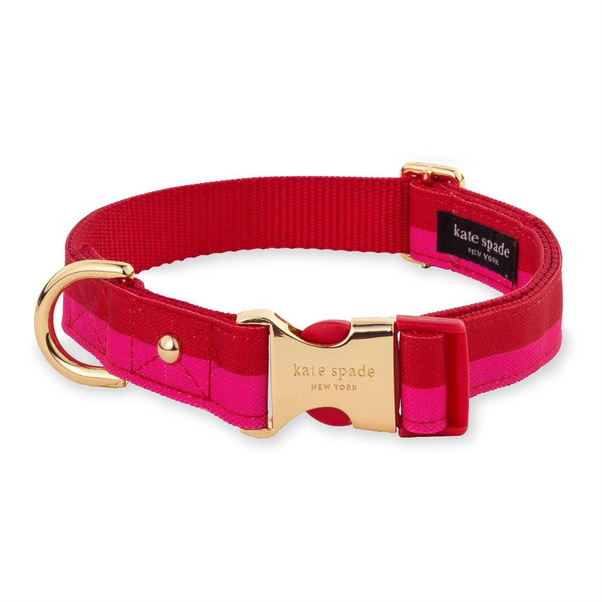Red Pink Colorblock Dog Collar L588