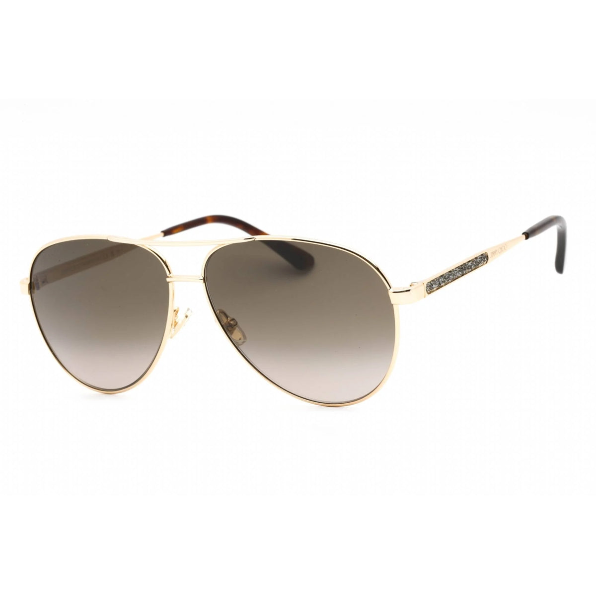 Gold Havana Aviator Sunglasses Z672266