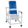 Reclining Shower Chair with Commode Seat 325 lbs Weight Capacity D5424