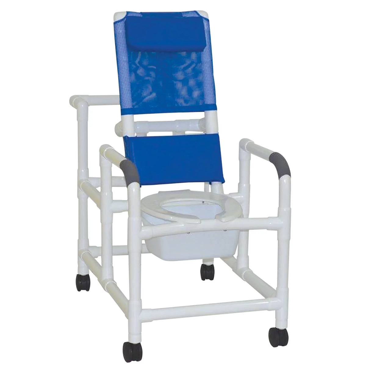 Reclining Shower Chair with Commode Seat 325 lbs Weight Capacity D5424