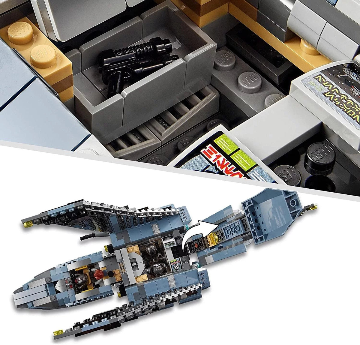 Star Wars Attack Shuttle Building Toy Set with 5 Clones Minifigures Z319693