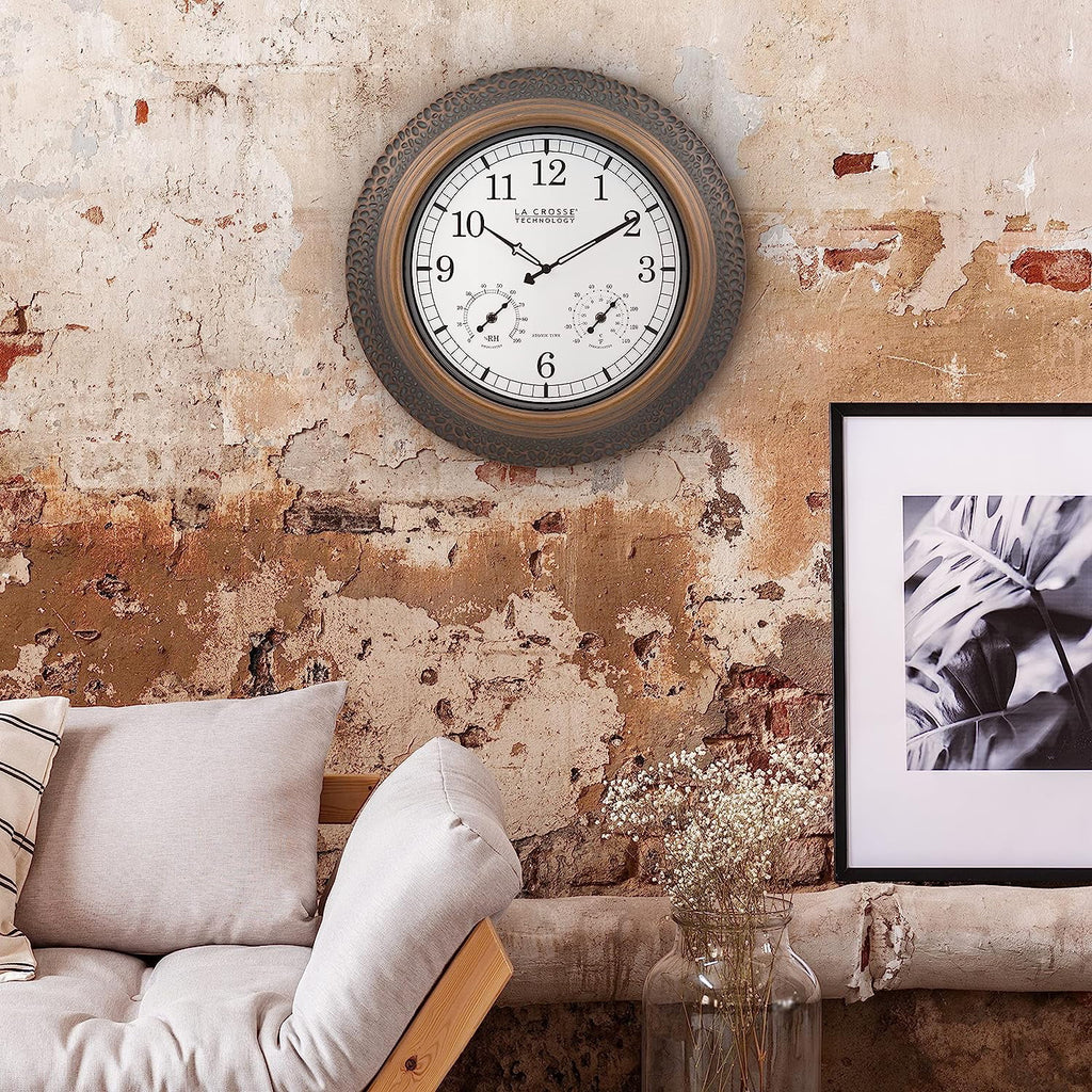 Bronze Indoor/Outdoor Analog Wall Clock I22710