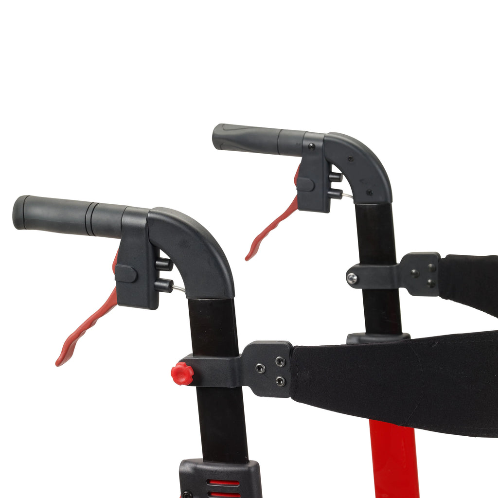 Red Rollator Rolling Walker P5959