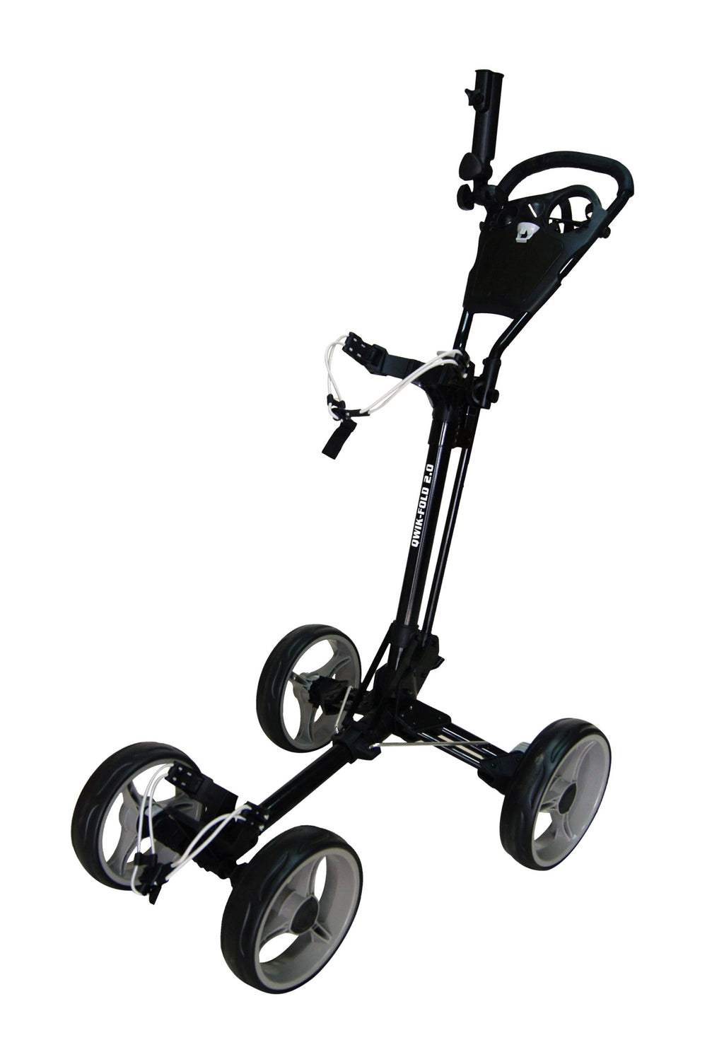 4 Wheel Folding Push Pull Golf Cart Black/Blue W8998