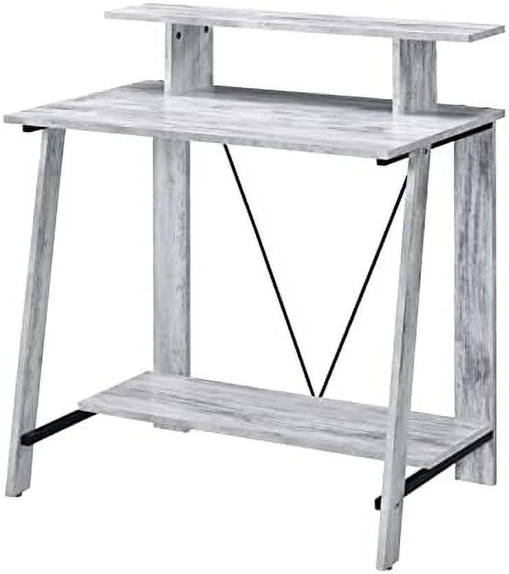 32'' Small Corner Computer Desk with Shelves C84238