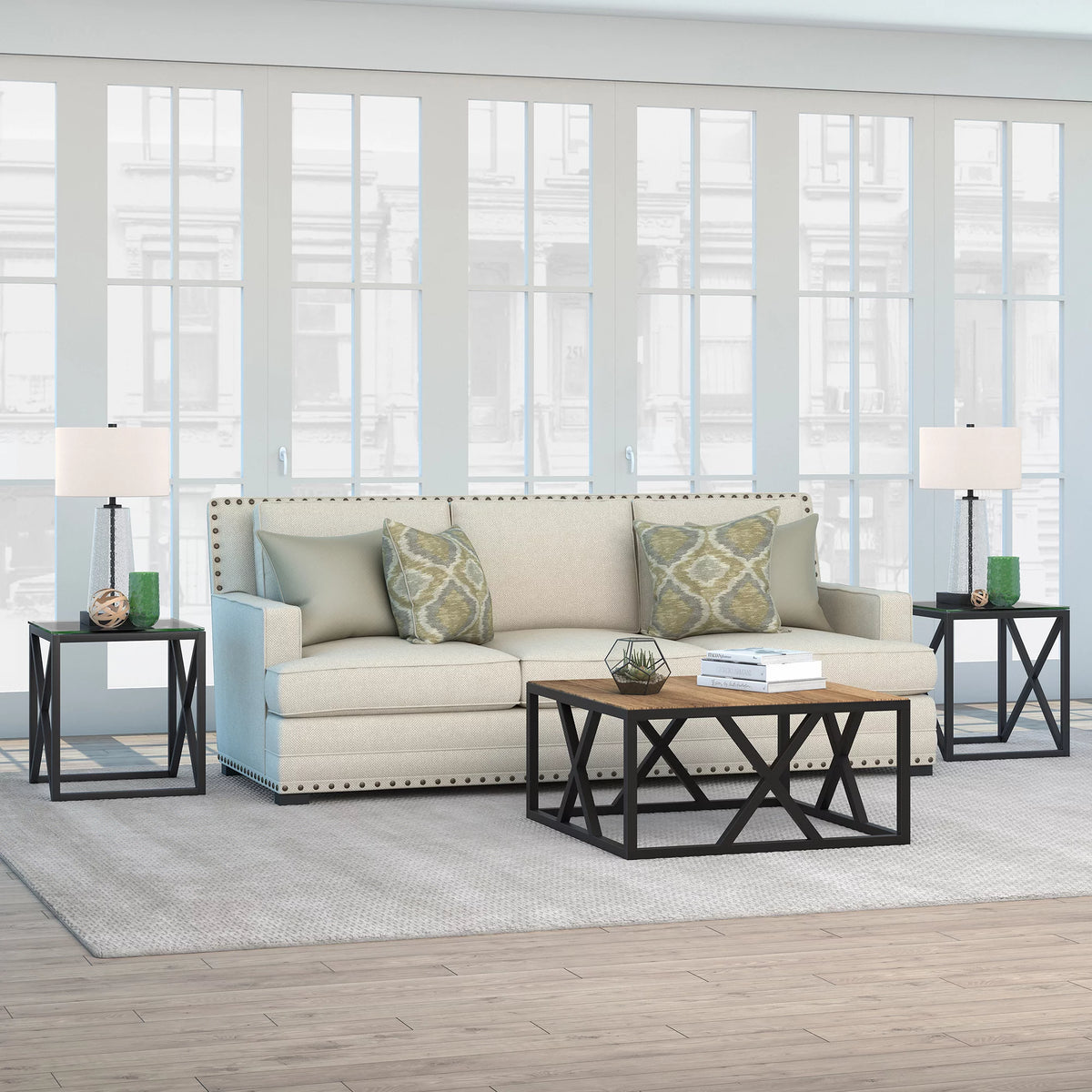 35" Wide Square Coffee Table F84163
