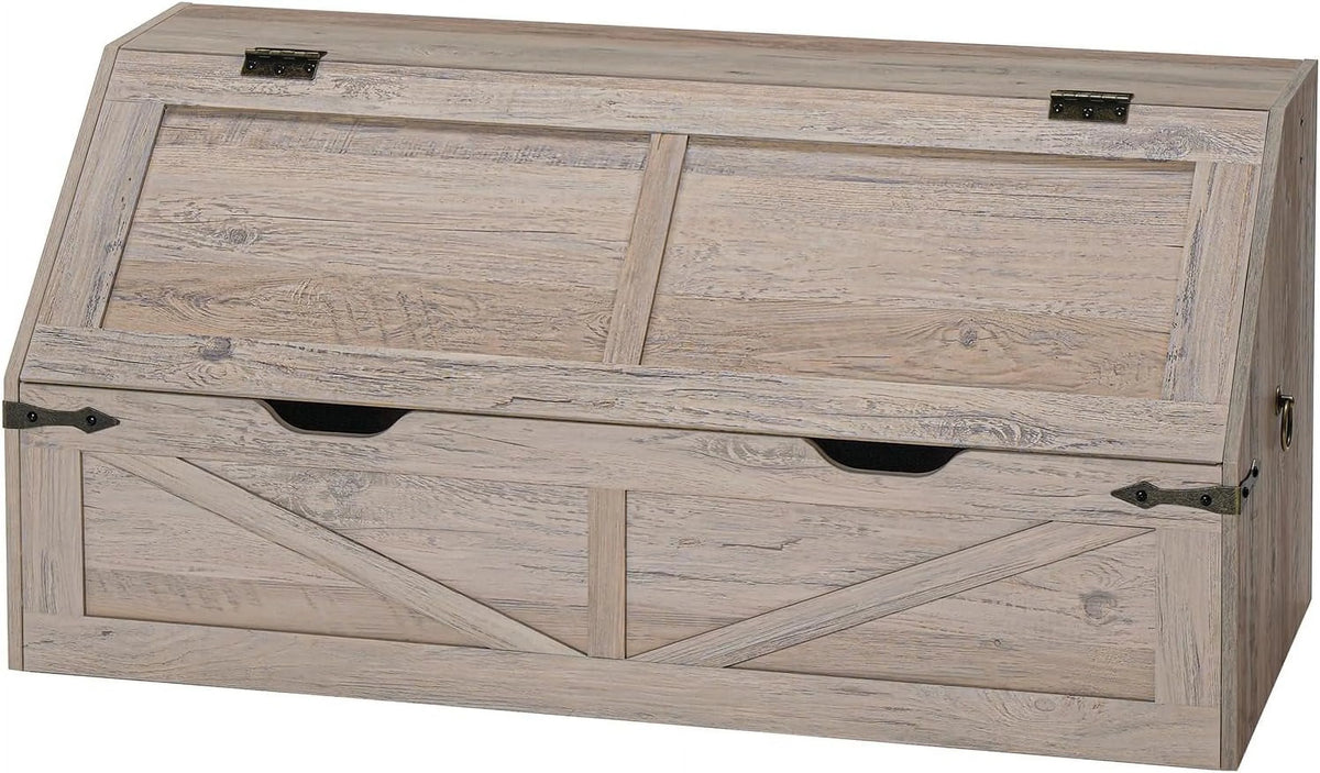 Wooden Storage Chest with Flip Top J168