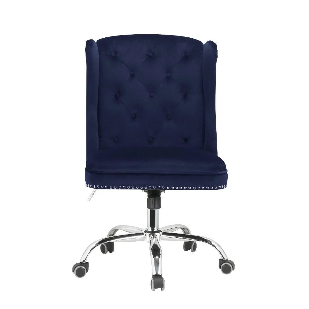 Midnight Blue Velvet Office Chair M9832