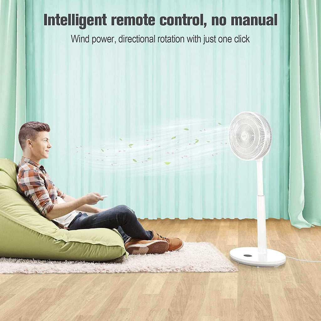 Adjustable Height Oscillating Pedestal Fan with Remote M140456