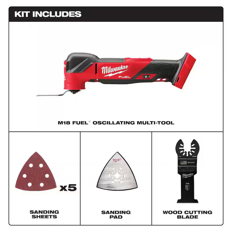 18-Volt Lithium-Ion Brushless Cordless 5-Tool Combo Kit with Oscillating Multi-Tool U11684