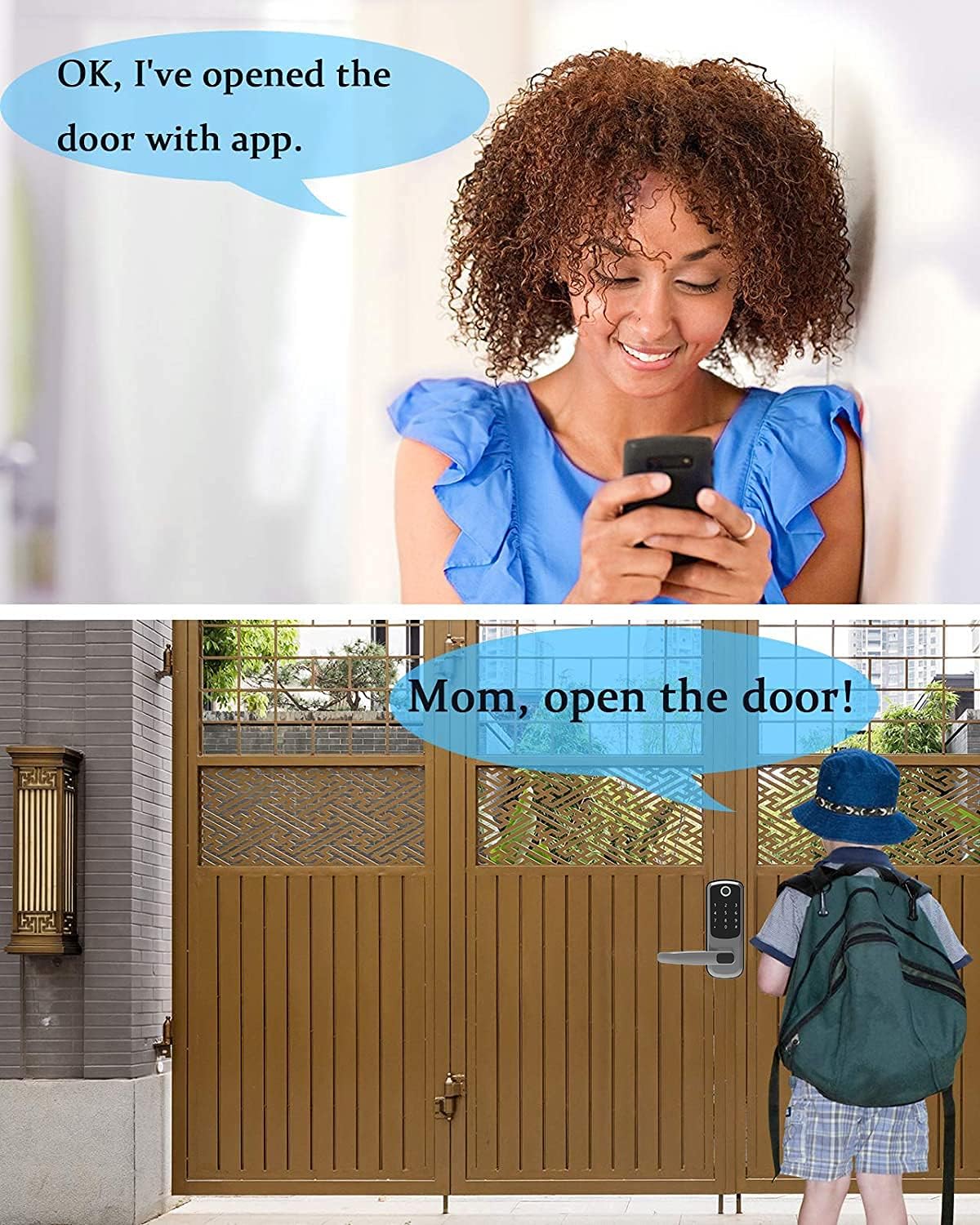 5-in-1 Smart Door Lock with Reversible Handle T840