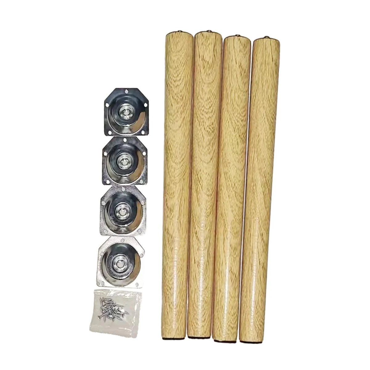 Wooden Furniture Legs 4 Pieces 30cm W431726