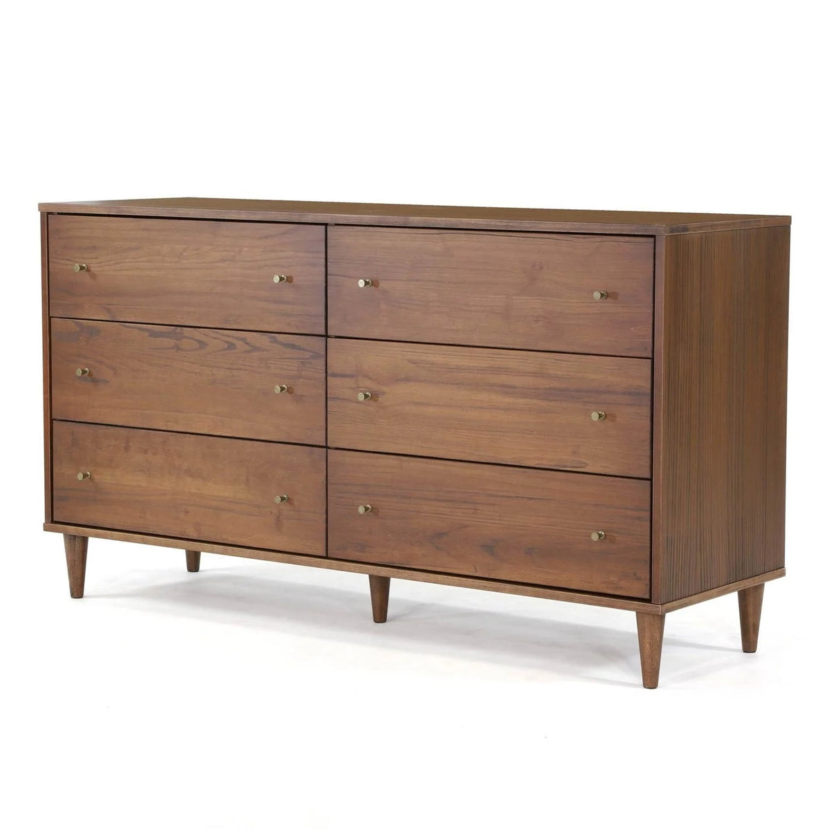 Walnut 6 Drawer Dresser L841197