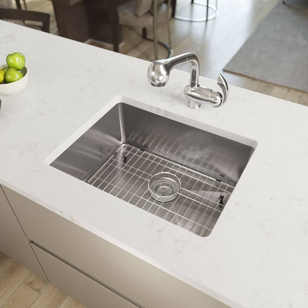 23 inch Stainless Steel Single Bowl 16 Gauge Kitchen Sink H975