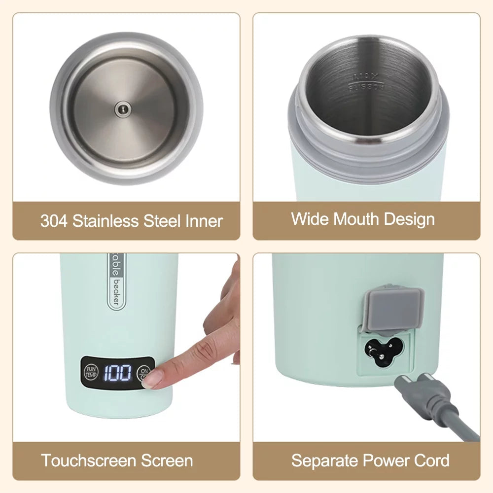 Portable Electric Kettle 350ml Stainless Steel Y350