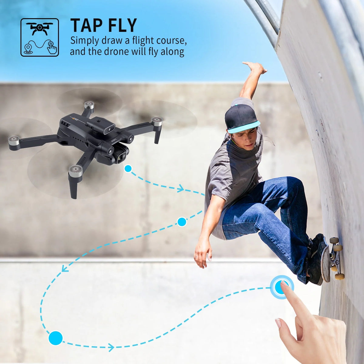 4K Camera Drone with Brushless Motor and Carrying Case G142