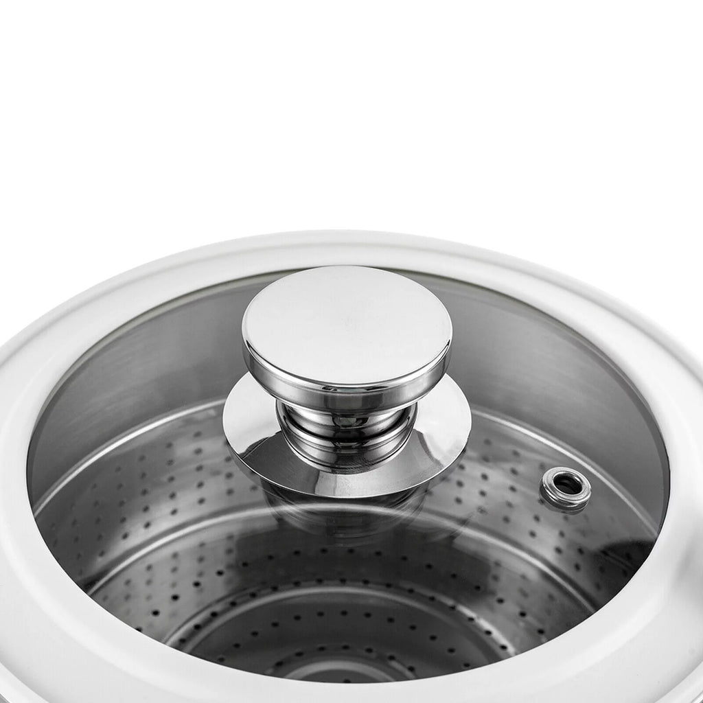3-in-1 Electric Hot Pot Steamer with Steaming Basket W10145