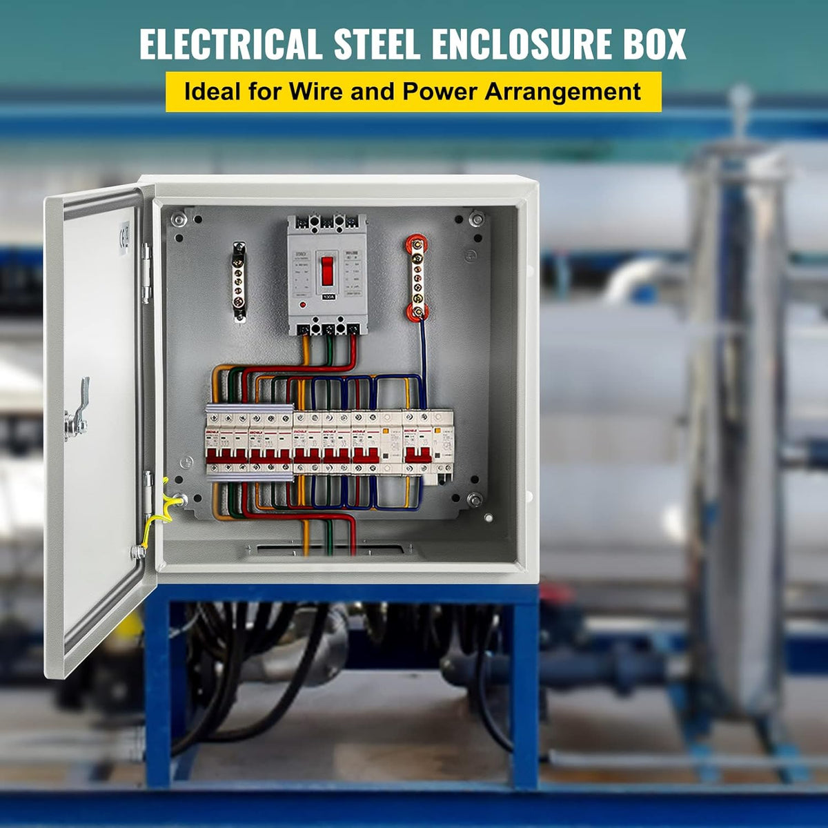 12 x 12 x 8'' NEMA 4X Steel Electrical Enclosure E759