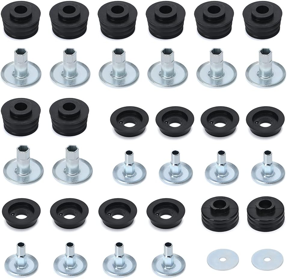 Polyurethane Cab & Body Mount Bushing Kit with Steel Sleeves & Hardware H6487