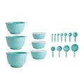 20-piece Plastic Mixing Bowl and Prep Set in Aqua V547882