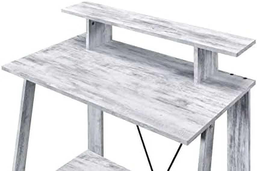 32'' Small Corner Computer Desk with Shelves C84238