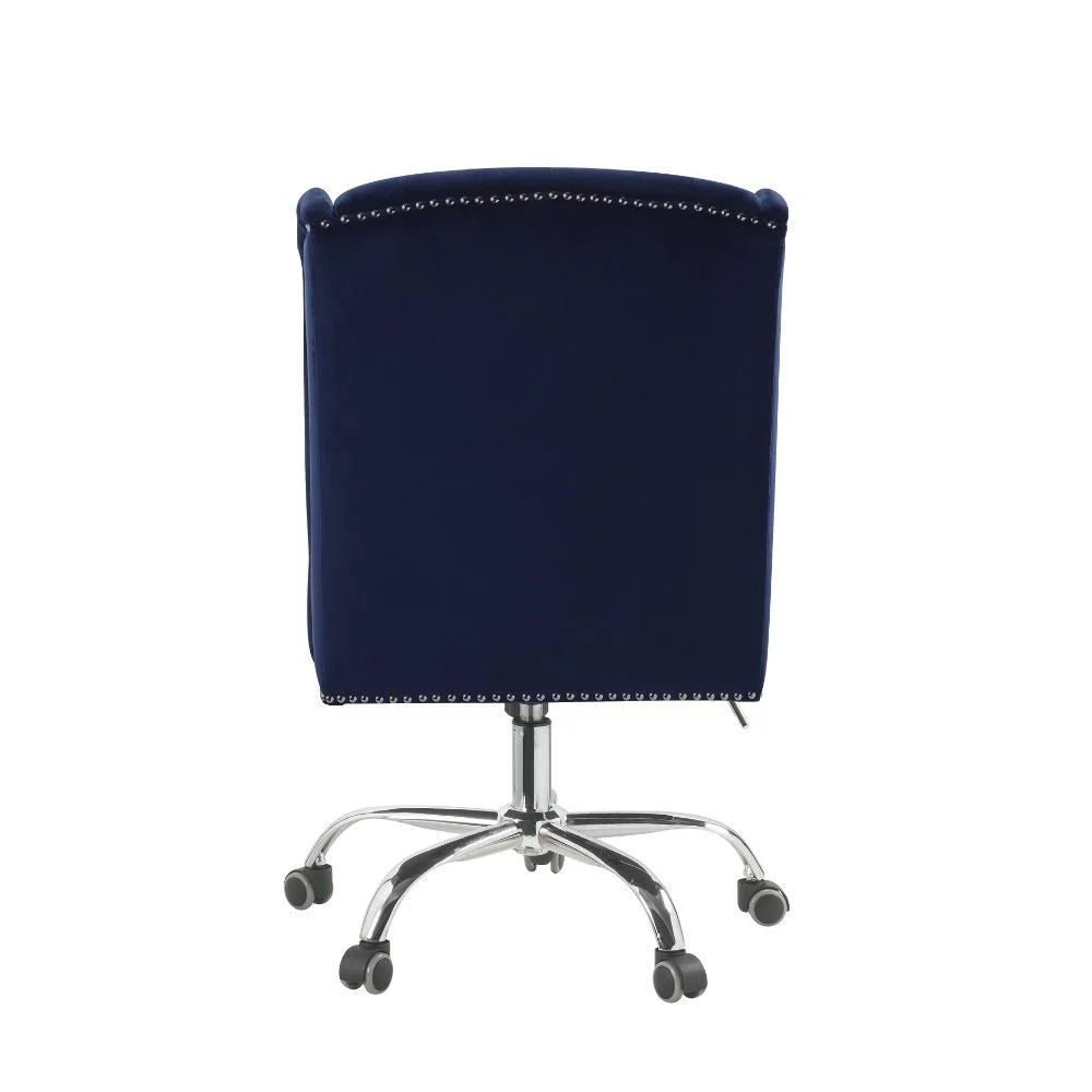 Midnight Blue Velvet Office Chair M9832