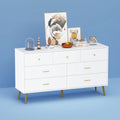 White Double Dresser Chest of Drawer Storage Organizer A613602