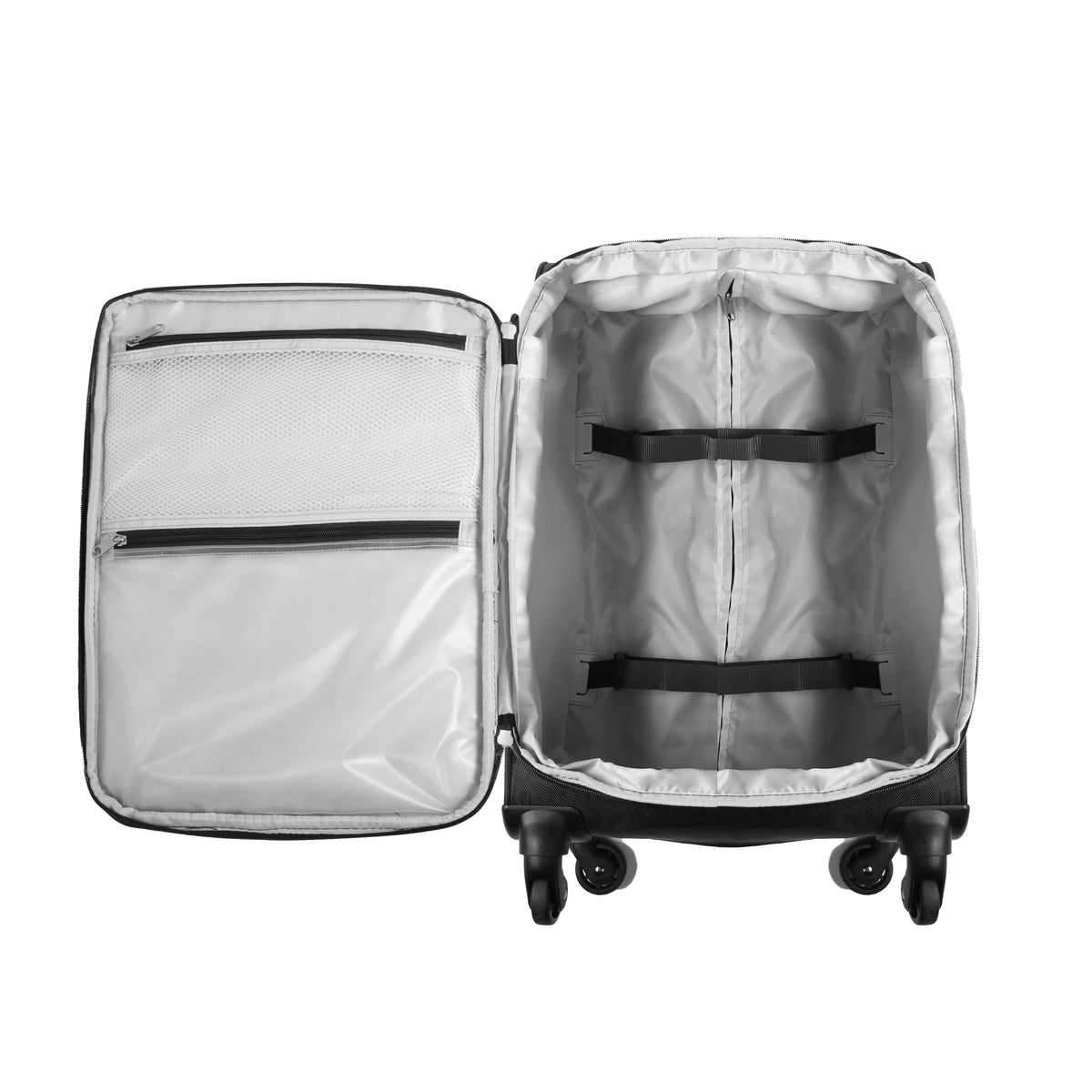 Soft Side 20” Expandable Carry-on Luggage, Black G15607
