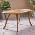 70" Oval Wooden Patio Dining Table L8499